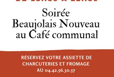 Soirée Beaujolais nouveau à Vernègues