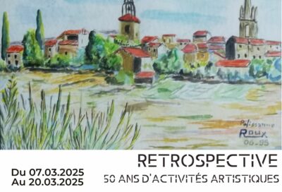 Rétrospective de René Roux : 50 ans d’activités artistiques_Pélissanne